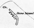 Stone Island, 1890 map