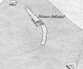 Stone Island, 1889 map