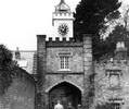 Brownsea Castle gatehouse and clock tower