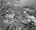 Aerial view of Poole including Poole Park