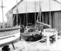 Unidentified boat shed