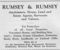Advert for Rumsey & Rumsey Estate Agents.