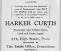 Advert for Harker Curtis.