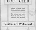 Advert For Parkstone Golf Club.