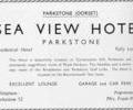 Advert for Sea View Hotel.