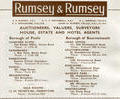 Advert for Rumsey & Rumsey.