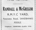 Advert for Randall & McGregor.