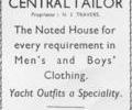 Advert for The Centrel Tailor.