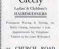 Advert for Cicely Hairdressers.