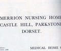 Advert for Merrion Nursing Home.