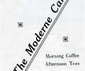 Advert for Moderne Cafe