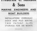 Advert For Frederick Mitchell & Sons.