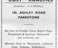 Advert for Cosy Coaches