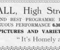 Advert For Amity Hall.